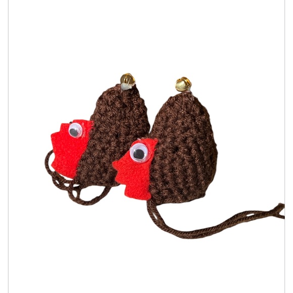 Turkey Crochet Big Toe Socks White Elephant Gag Gift Rare Fun - Picture 3 of 6